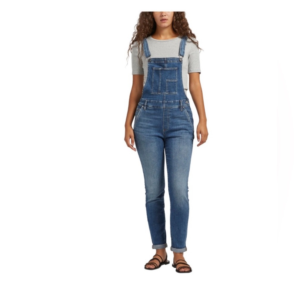 Silver Jeans Women's Slim/Skinny Denim Overalls